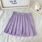 Solid Color A-line Short Women Summer Western Cloth Fabric High Waist Slim Half Skirt Autumn Winter Jk Short Skirt Sweet Style