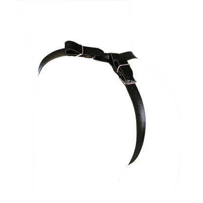 Erotic Underwear Men Leather G-strings With Open Penis Pouch,Fetish BDSM Bondage Men Gay Cock Cage Chastity Panty,Sexy Lingerie