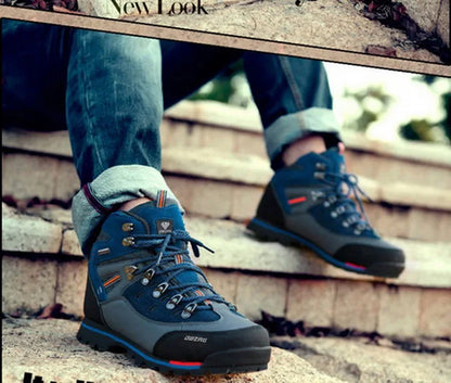 Mixed Gender Hiking Shoes Men Winter Mountain Climbing Trekking Boots Top Quality Outdoor Fashion Casual Snow Boots Plus Size 47