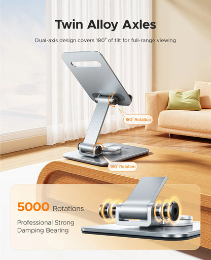 ORICO Aluminum 360 Rotation Mobile Phone Holder Universal Bracket Folding Dual-Axis Alloy Adjustment Design Stable For iPhone