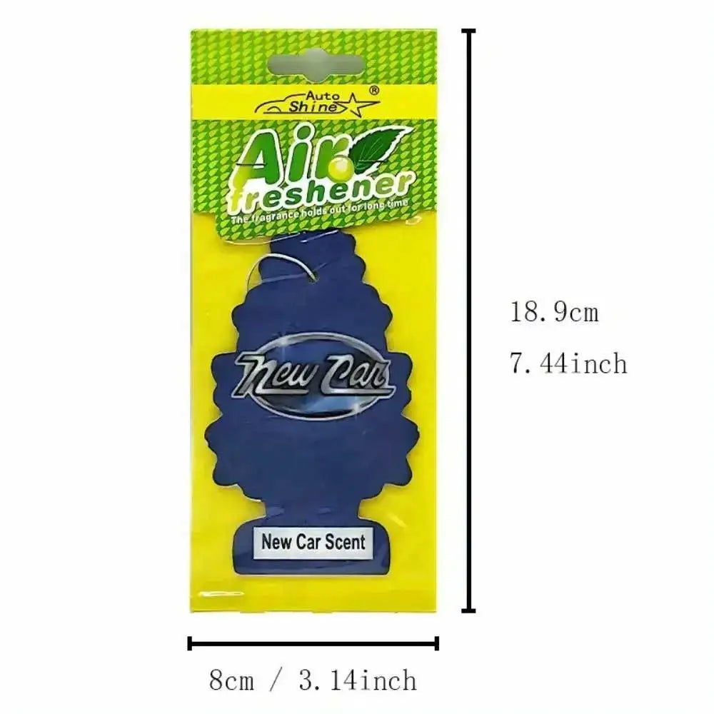 3-80pcs Christmas Tree Car Air Freshener Natural Aromatherapy Tea Paper Hanging Perfume Vanilla Auto Parts Interior
