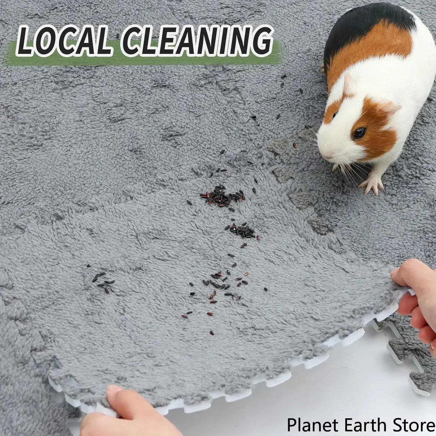 4/10Pcs Rabbit Guinea Pig Cage Liner Small Pet Items Waterproof Anti Slip Bedding Mat Highly Absorbent Pee Pad For Pet SleepMat