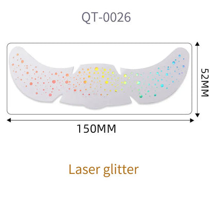 1pc Hot Stamping Freckles Makeup Sticker Metallic Radiation Golden Silver  Fake Freckles Temporary Tattoo Stickers Face Makeup