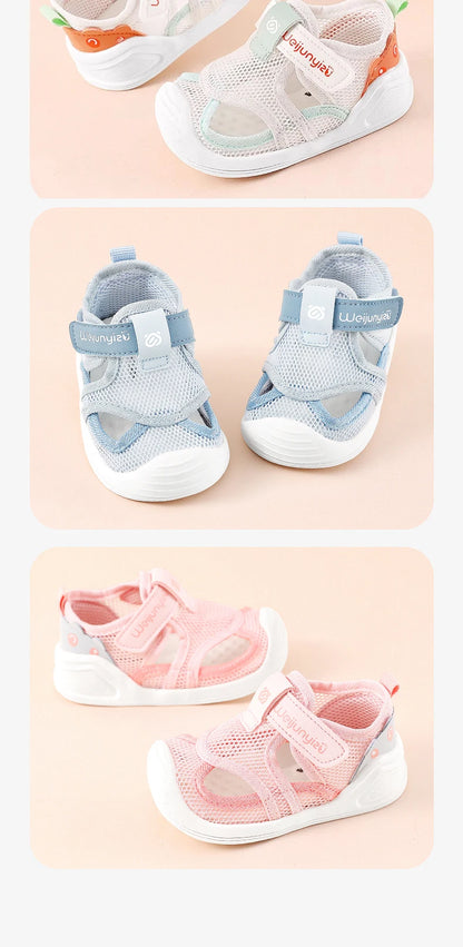 Baby Walking Shoes Summer Boys Mesh Shoe 1-3 Year Girls Sandals Soft Sole Anti Slip Children Casual Shoe Lightweight Baby Shoes