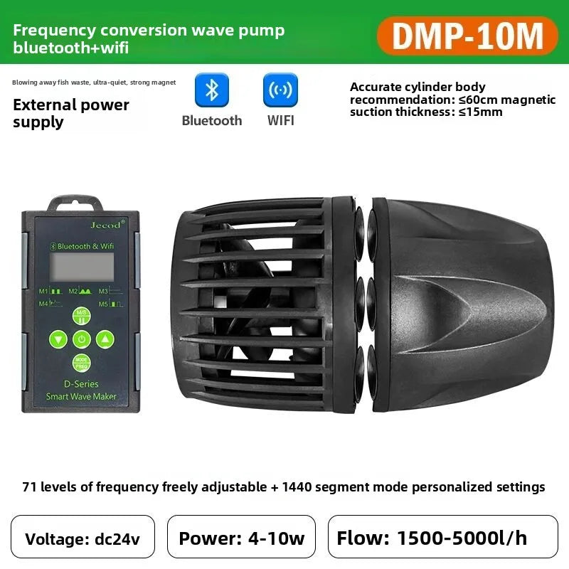 Jecod/Jebao New Cordless DMP-10M/20M-30/40M WiFi Bluetooth App Control Freshwater Saltwater Fish Tank Aquarium Wavemaker Pump