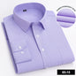 Men's Long Sleeve Shirt High-quality Fashion Casual Print Plaid Stripe Single Pocket Fit Business Formal Office Four Season Top