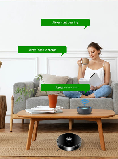 Robot Vacuum Cleaner Liectroux/LILIN X6,Laser System,Multiple-Floor Maps,Restricted Area Setting for Home Carpet Cleaning