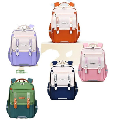 New Primary School Students' Backpacks for Boys and Girls Suitable for Grades 1-6 - 9 Large Capacity Children's School Bags