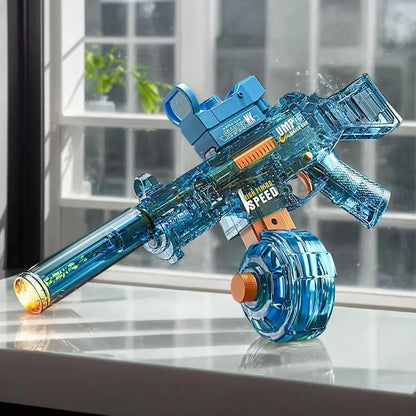 UMP45 Electric Water Gun Full Automatic Submachine with Light Large-Capacity Outdoor Beach Swimming Pool Shooting Game Kid Toy