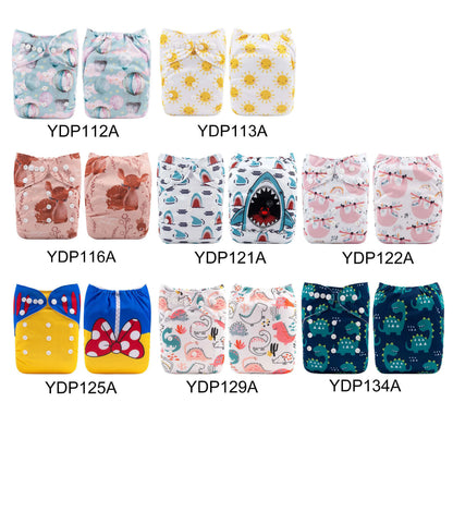 U Pick ALVABABY Digital Position Cloth Diapers Baby Reusable Modern Cloth Nappy for Baby with 1pc Microfiber Insert