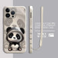 Cute Panda Phone Case for iPhone 11 13 16 Pro 14ProMax 15 Plus XS Max XR SE 8 7 12 Mini Silicone Cover Soft