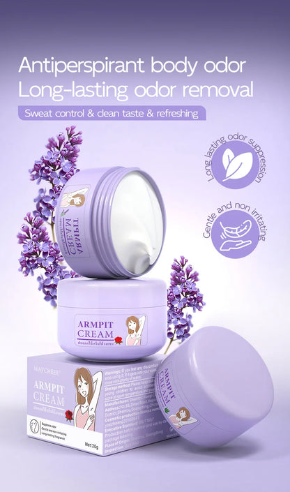 Underarm Antiperspirant Deodorant Cream, Providing All-day Sweat Control, Odor Suppression, and Sweat and Odor Prevention.