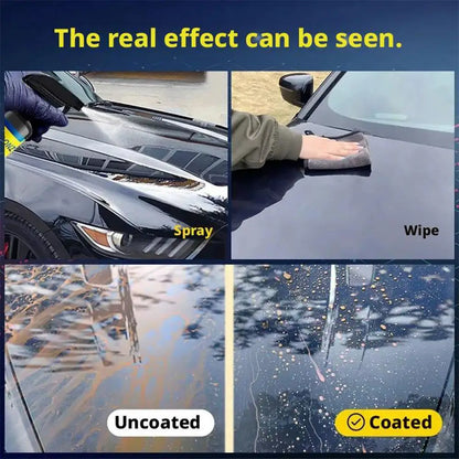 500ML Car Coating Spray Nano Ceramic Quick Effect Coating Agent Spray Quick Coat Wax Polish Spray Protection Car Care KIT 1/3set