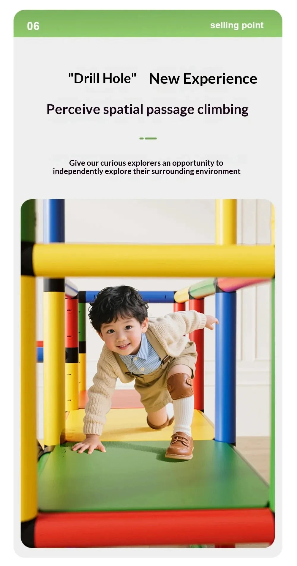 Kids Indoor Climbing Frame With Slide For Sensory Training And Intellectual Development Play Equipment