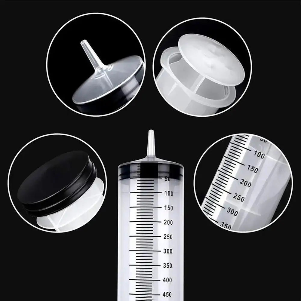 550ML Needle Barrel Oil Pump Syringe Large Syringes Reusable Pump Measuring With Scale Syringe With Tube ﻿