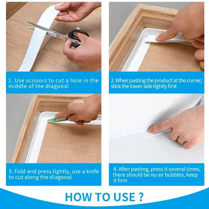 Bathroom Shower Sink Bath Sealing Tapes PVC Adhesive Sealing Strips Waterproof Wall Stickers for Bathroom Kitchen Sealant Tape