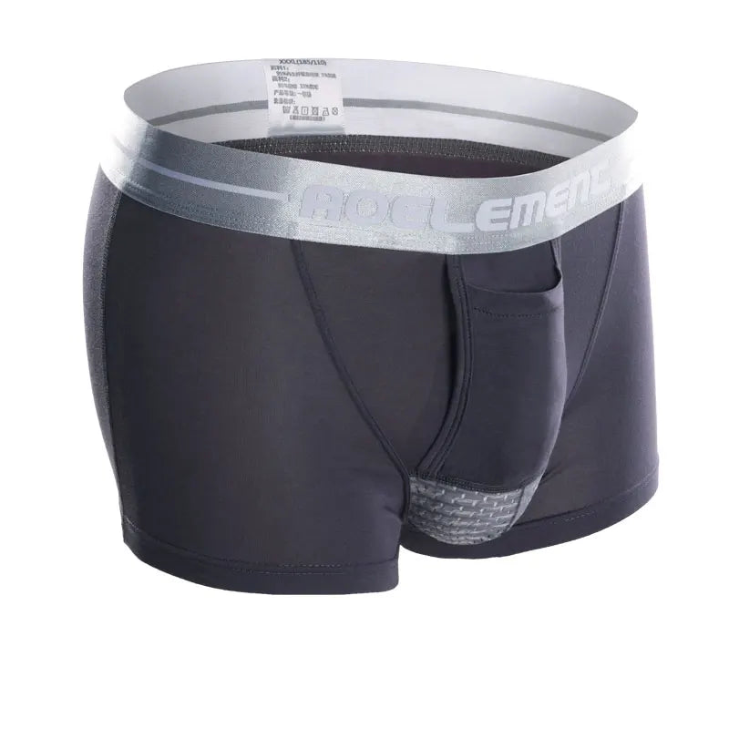 Bullet separate underwear Men's ventilated summer dry underpants Ice silk bag ice healthy boxers
