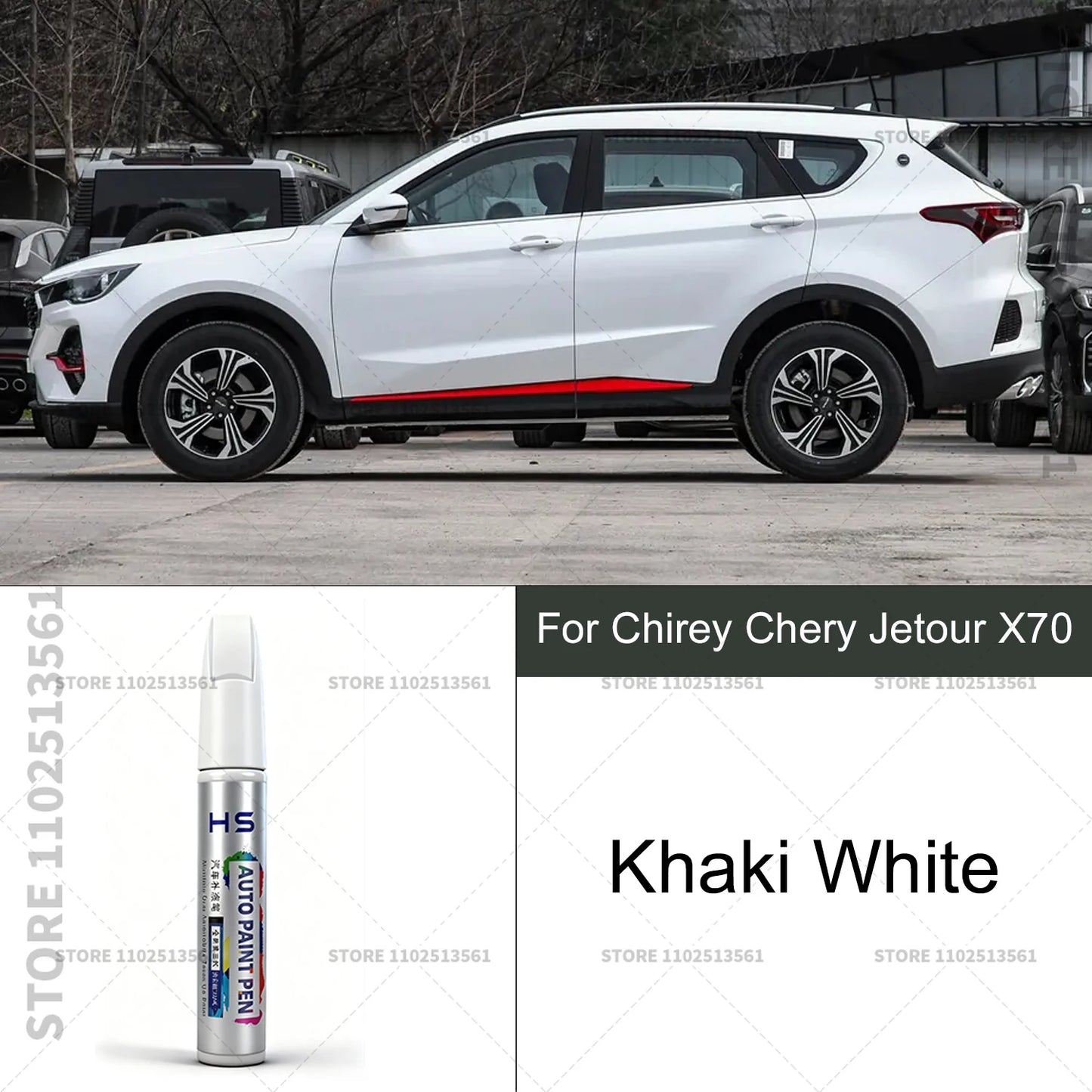 Car Paint Repair Pen For Chirey Chery Jetour X70 Touch Up Scratch Remover DIY Auto Accessories White 094 Brown Gray Blue 096