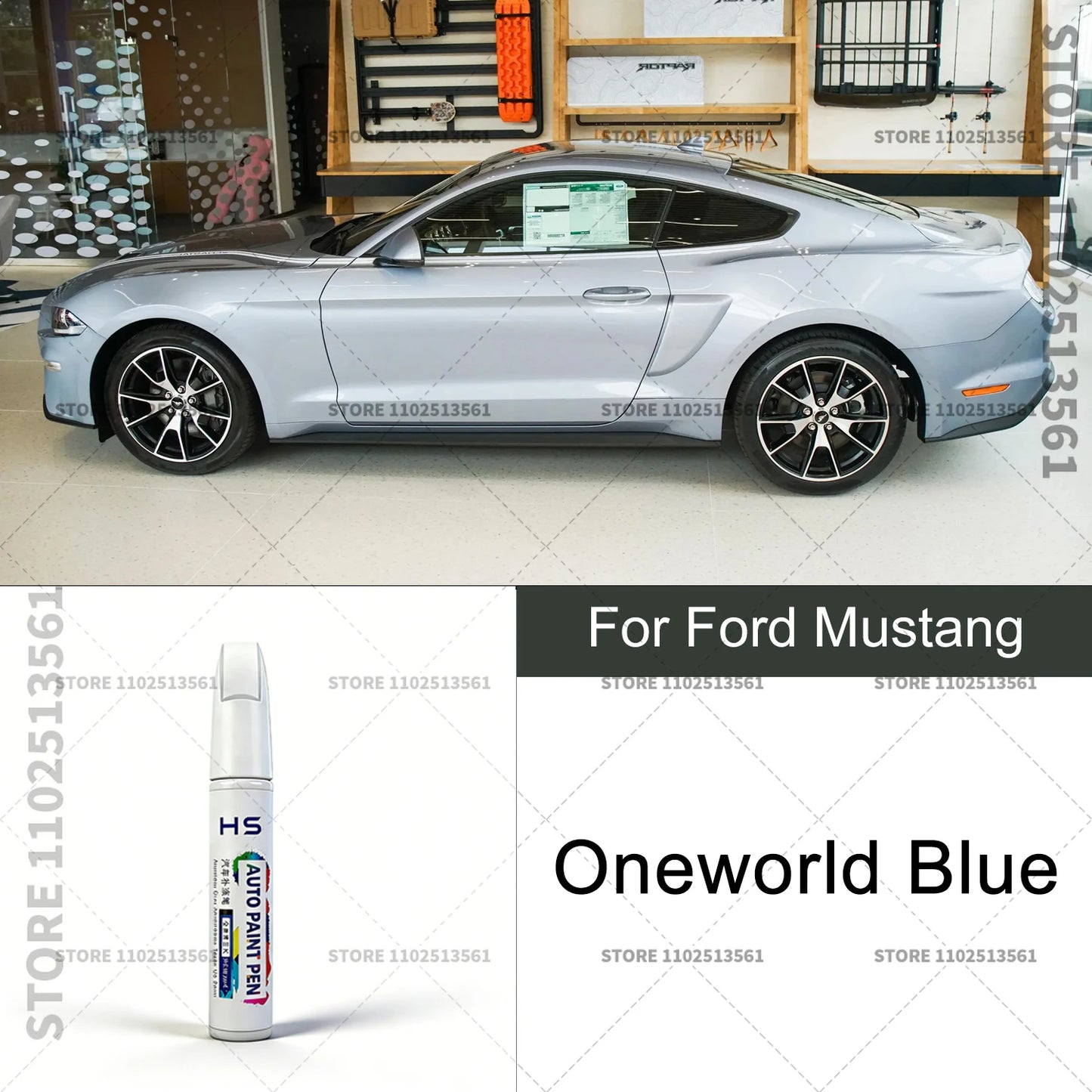 For Ford Mustang White Black Red Orange Blue Yellow Gray Car Paint Repair Pen Touch Up Scratch Remover DIY Auto Accessories