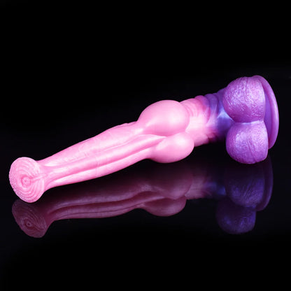 FAAK Silicone Long Penis Fantasy Knot Horse Dildo With Sucker Sex Toys For Women Anal Plug Female Masturbator Adult Games