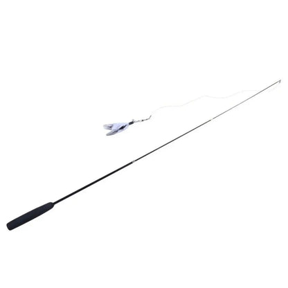 Durable 3-section Cat Teaser Wands Interactive Funny Telescopic Fishing Pole Stick Teaser Cat Accesorios
