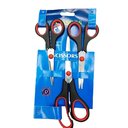 3Pcs Stainless Steel Scissors Student Stationery Scissor Household Multi Functional Office Tailor Scissors Hand Cutting New