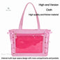 Japanese Sweet Women Ribbon Ita Bag Cute Lolita Girl Transparent Handbags Fashion Large Capacity Tote Bag Aesthetic Shoulder Bag