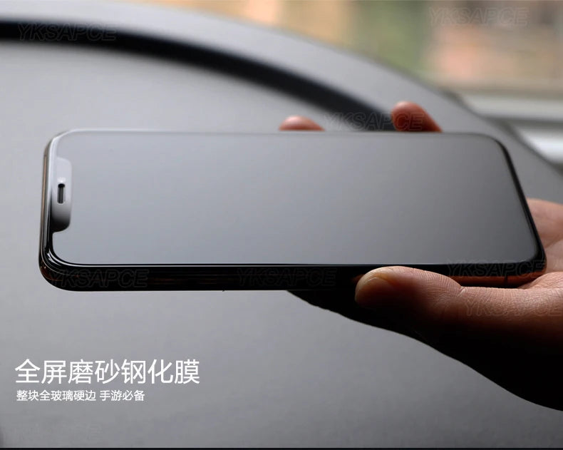 1-3Pcs Anti Fingerprint Frosted Matte Screen Protector for iPhone X XS 11 12 13 Mini 14 15 16 17 Air Pro Max Plus Tempered Glass