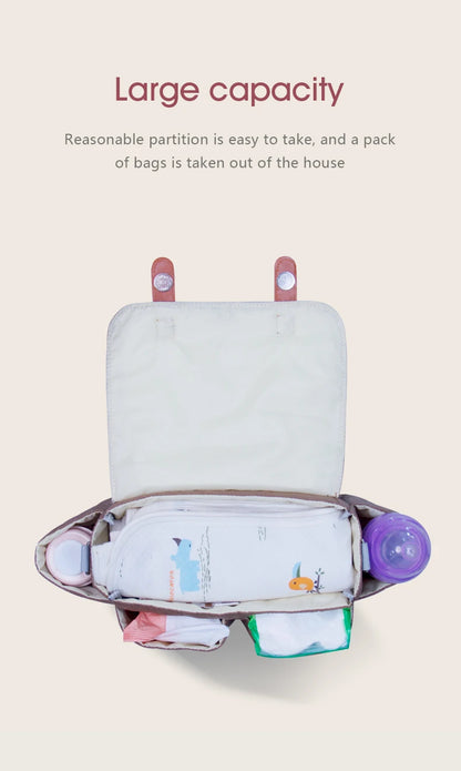 Stroller Organizer Bags Magnetic Buckle Mummy Travel Hanging Bag Bottle Holder Pram Diaper Bags Baby Stroller Accessories