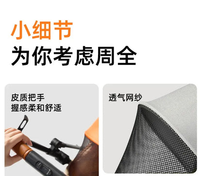 Foldable Pet Stroller Smooth Shockproof Stable Breathable Washable Outdoor Travel Cart for Dogs Cats