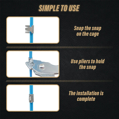 Poultry Cage Installation Pliers Wire Cage Clips Buckle Pliers Fasten Clamps for Farm Animal Cages Accessories Supplies