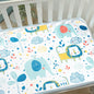 Crib Sheet Waterproof Baby Urine Changing Mat Cotton Reusable Infant Change Diaper Pad Cover Washable Newborn Bed Nappy Mattress
