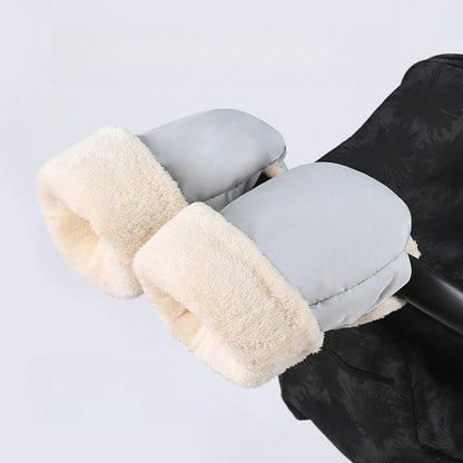 Stroller Gloves 1 Pair Winter Windproof Warm Simple Style Universal Prams Gloves Waterproof Baby Stroller Accessories