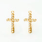 5PCS Zircon Cross Stainless Steel Charms Pendant High Quality Accessories DIY Necklace Bracelet Earring Jewelry Making Materials