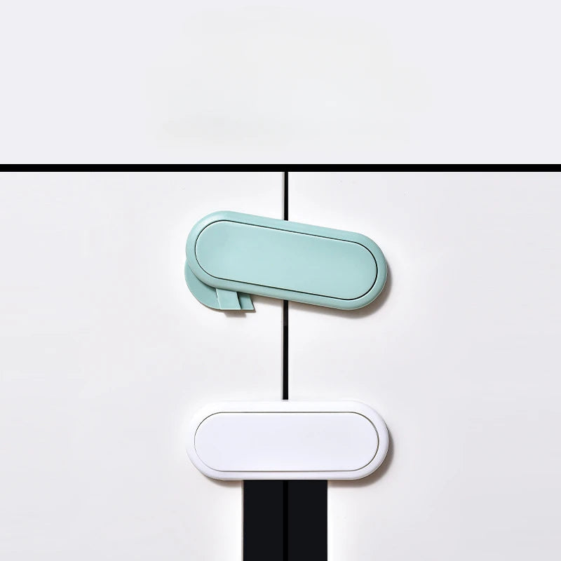 3/5/10Pcs Children's Drawer Safety Latch Cabinet Door Protection Baby Anti Pinch Hand Invisible Lock Opposite Door Wardrobe Lock