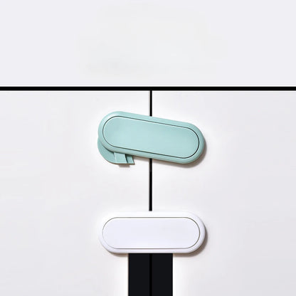 3/5/10Pcs Children's Drawer Safety Latch Cabinet Door Protection Baby Anti Pinch Hand Invisible Lock Opposite Door Wardrobe Lock