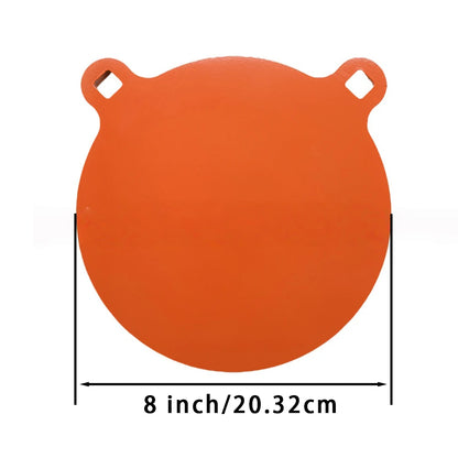 10mm thickness orange panda-shaped AR500 steel shooting practice target plate, suitable for live ammunition, strong and durable.