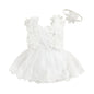Baby Girl Summer Clothes Lace Romper Skirt Dress Princess Outfits Sleeveless Flower Newborn Outfit