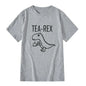 Summer Casual Men's T-shirt Top Quality Cotton Blend Cool Funny Dinosaur Design Printing O-neck For Men T-shirt Male Tee Shirts