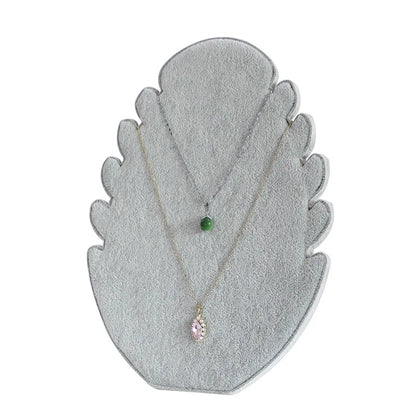 High-grade Velvet Necklace Display Stand Jewelry Showing Board Pendant Organizer for Jewellry Store Display Stand