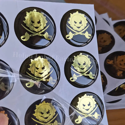 Custom Epoxy Resin Dome 3D Gel Sticker Transparent Shape Logo Personalized Waterproof  Self-adhesive Crystal Glass Label Clear