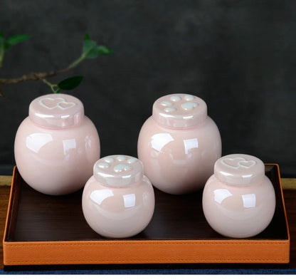 Household Mini Pet Ash Jar Moisture Proof Ceramic Claw Seal Jar Animal Funeral Urn Pet Nostalgia Ornament Portable Ash Box