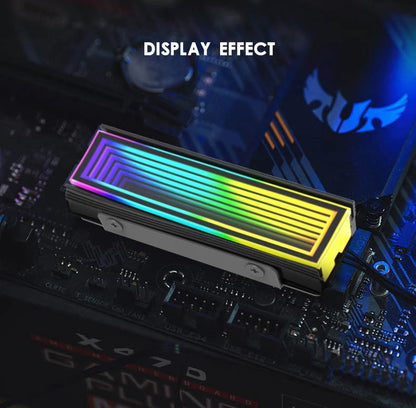 5V ARGB Sync Computer 2280 SSD M2 Radiator PC RGB M.2 Nvme Cooler Heatsink Endless Abyss Effect