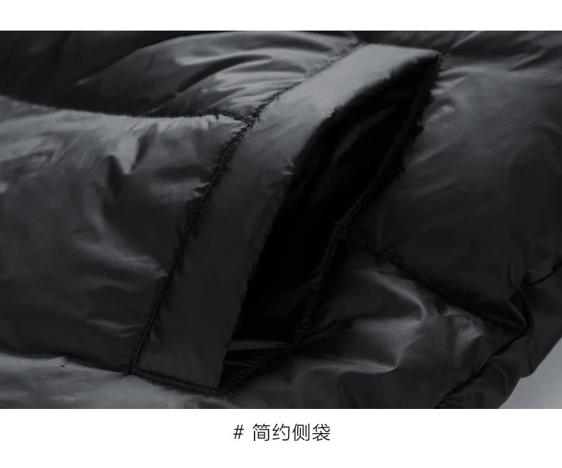 2025 Winter Hooded Men's 90% White Duck Down coat fashion warm Down Jackets casual winter Men thicken winter Jacket size M-4XL