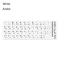 Non-slip Arabic Deutsch Spanish Keyboard Stickers Russian Letter Alphabet Layout English Wear-resistant Keyboard Covers