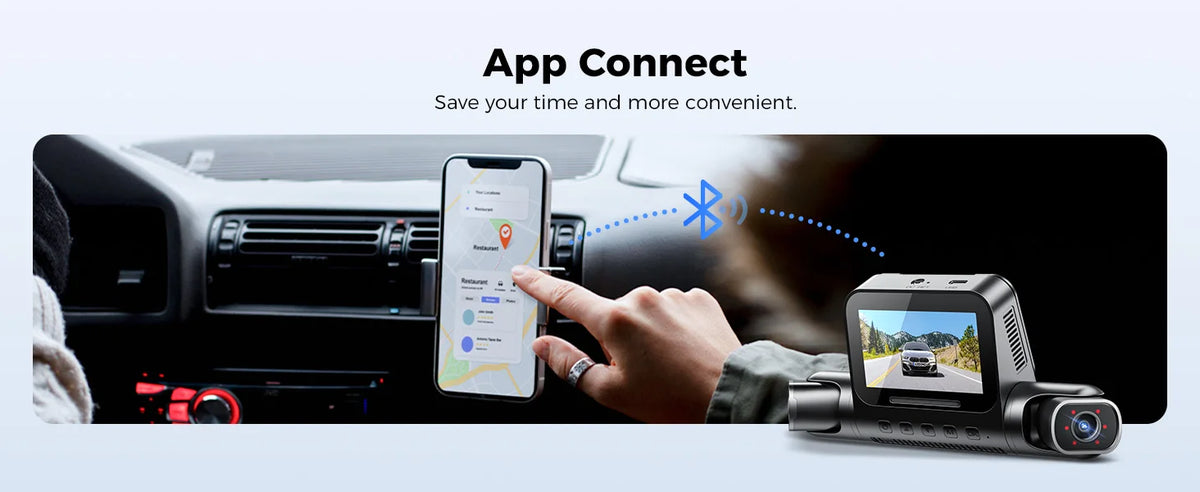 AZDOME Dash Cam M660 2.5K+3*1080P 4CH Car DVR GPS 5G Wifi Free 64GB Card Voice Control 24H Parking Monitor Super Night Visio