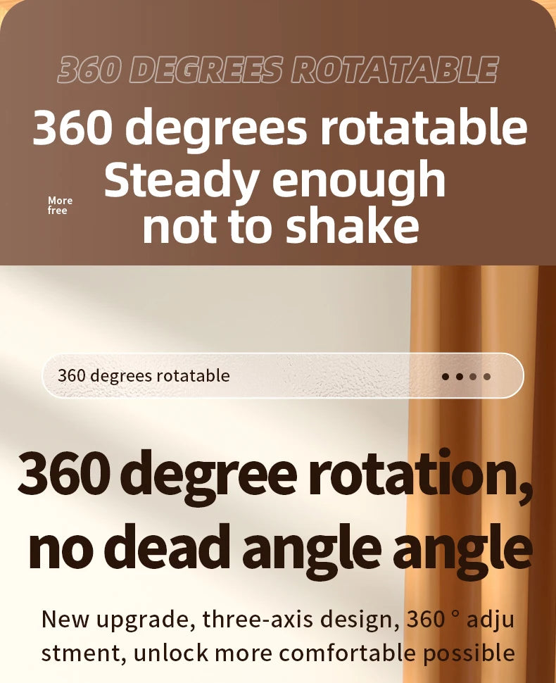 Foldable Laptop Stand 360°Rotation Notebook Table Aluminum Alloy Holder Portable Book Tablet Bracket with Heat Dissipation