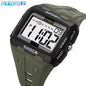 SYNOKE New For Men Sports Electronic Watch Waterproof Night Glow Large Screen Square Outdoor Running Camping Student Watch