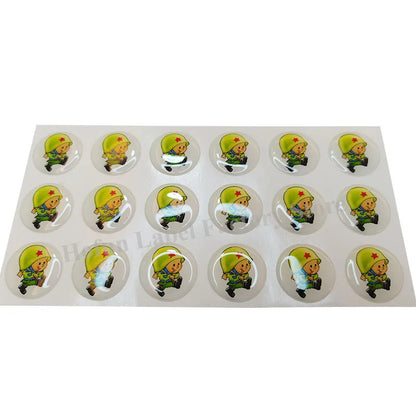Custom Epoxy Resin Dome 3D Gel Sticker Transparent Shape Logo Personalized Waterproof  Self-adhesive Crystal Glass Label Clear