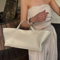 Women's Canvas Leather Totes Handbag Commuting Shoulder Crossbody Armpit Bag Leisure Versatile Casual Chic Stylish Clutch